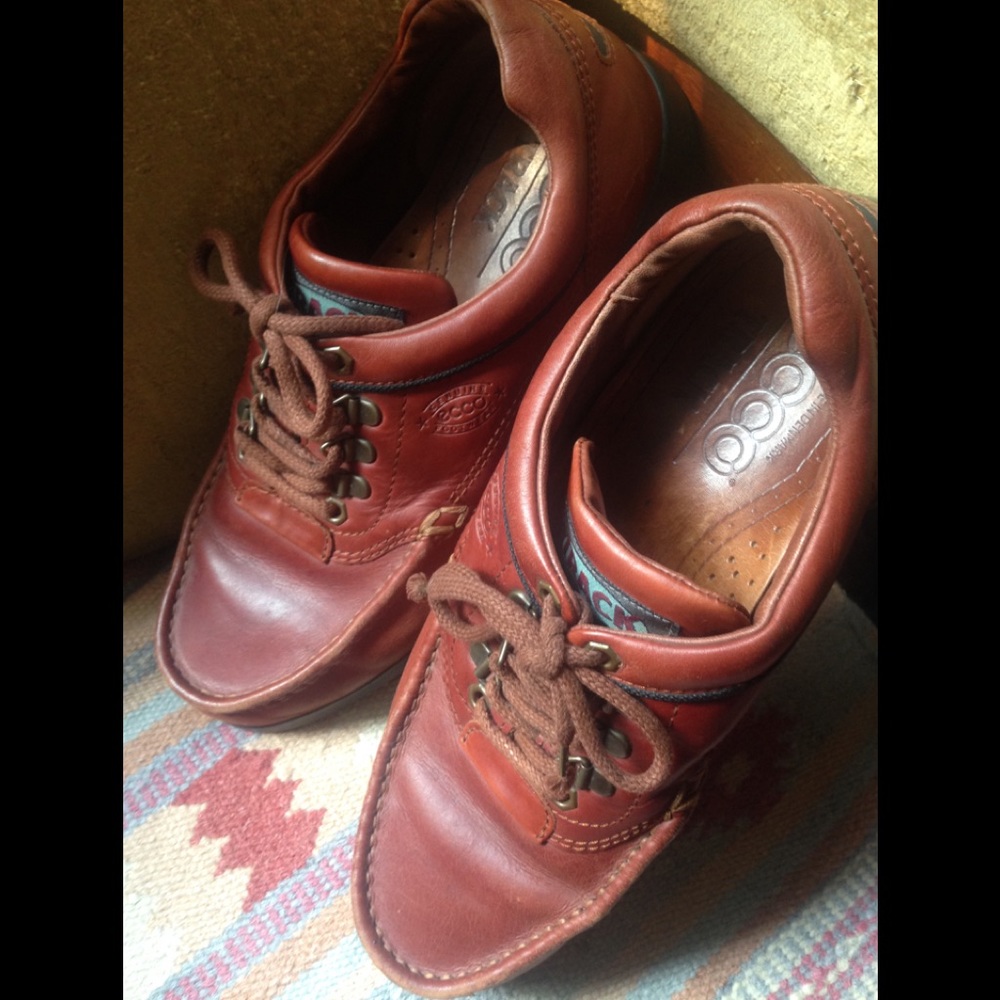 Ecco Track Leather Shoes Sz 44